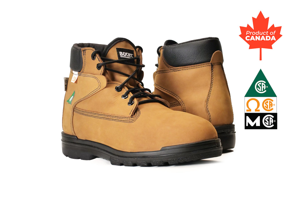 Bucks® Scout Internal Metatarsal- 6" Lace-up CSA Steel-toe Work Boot