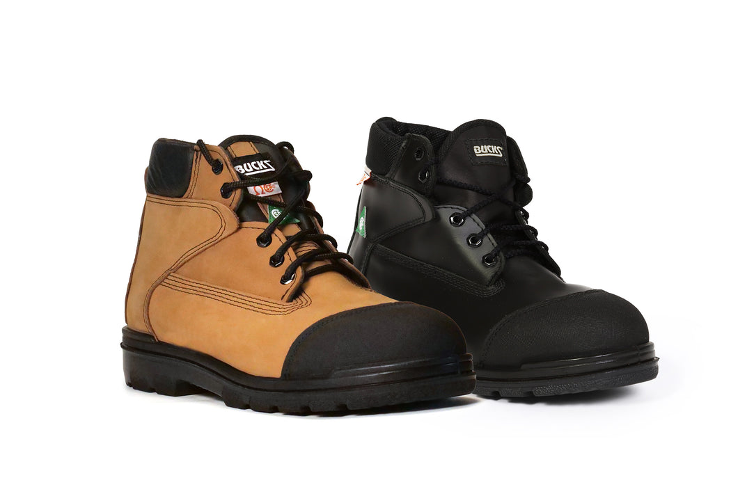 Bucks Scout- Lace-up CSA Steel-toe Work Boot (Seconds) - Multiple Colours