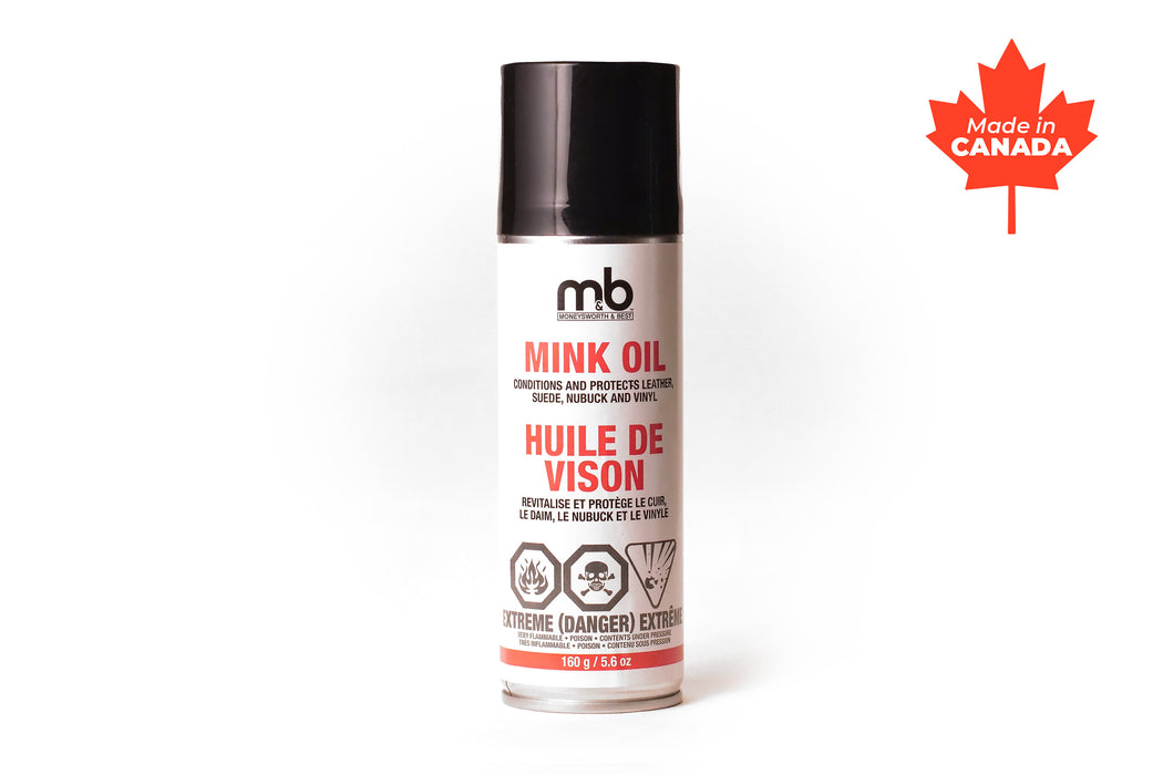 Moneysworth & Best Mink Oil Aerosol Can 160g