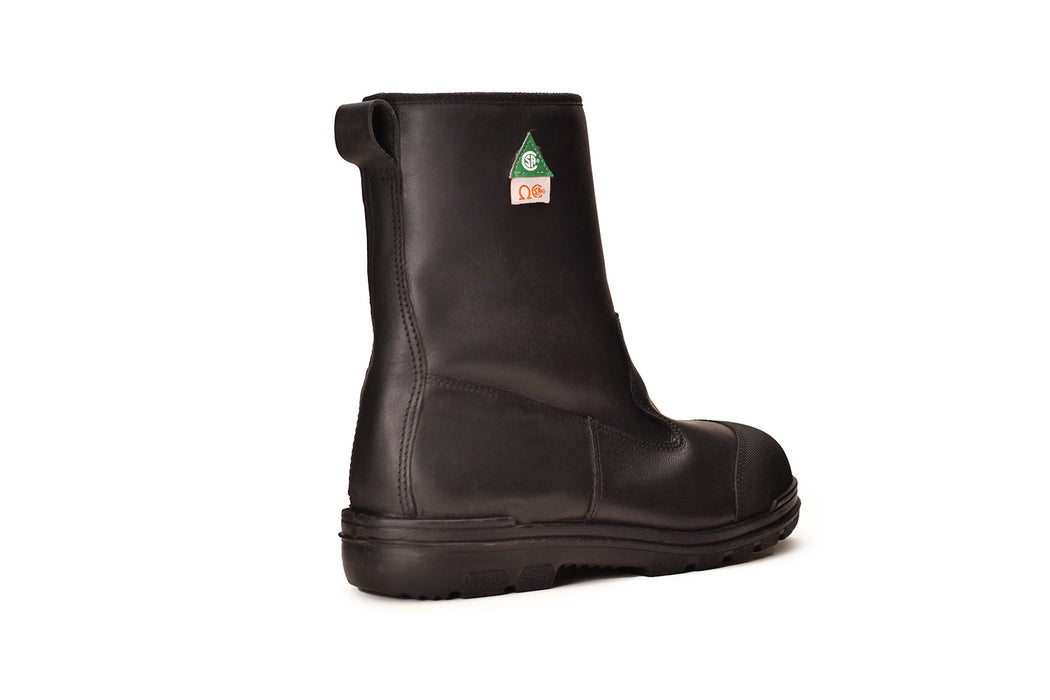 Bucks® Ryder - 8" Black Zip-up CSA Steel-toe Work Boot