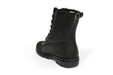 Black leather steel toe boot by Bucks